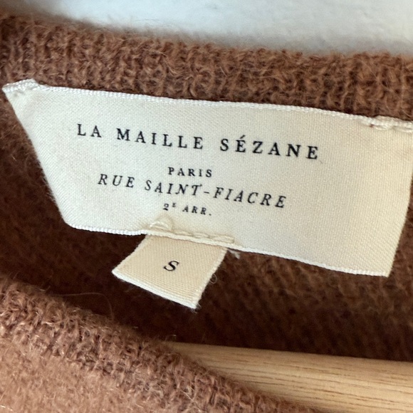 Sezane Gaspard Brown Cardigan Size S - Picture 3 of 10